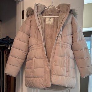 Abercrombie & Fitch Kids Beige Puffer Jacket